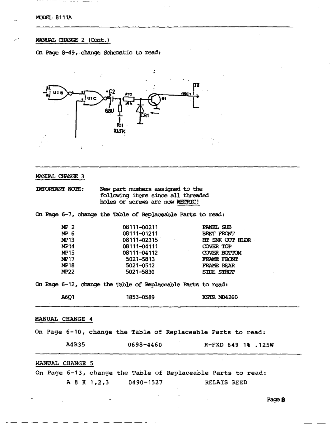 Agilent Technologies 08111-90002 service manual 