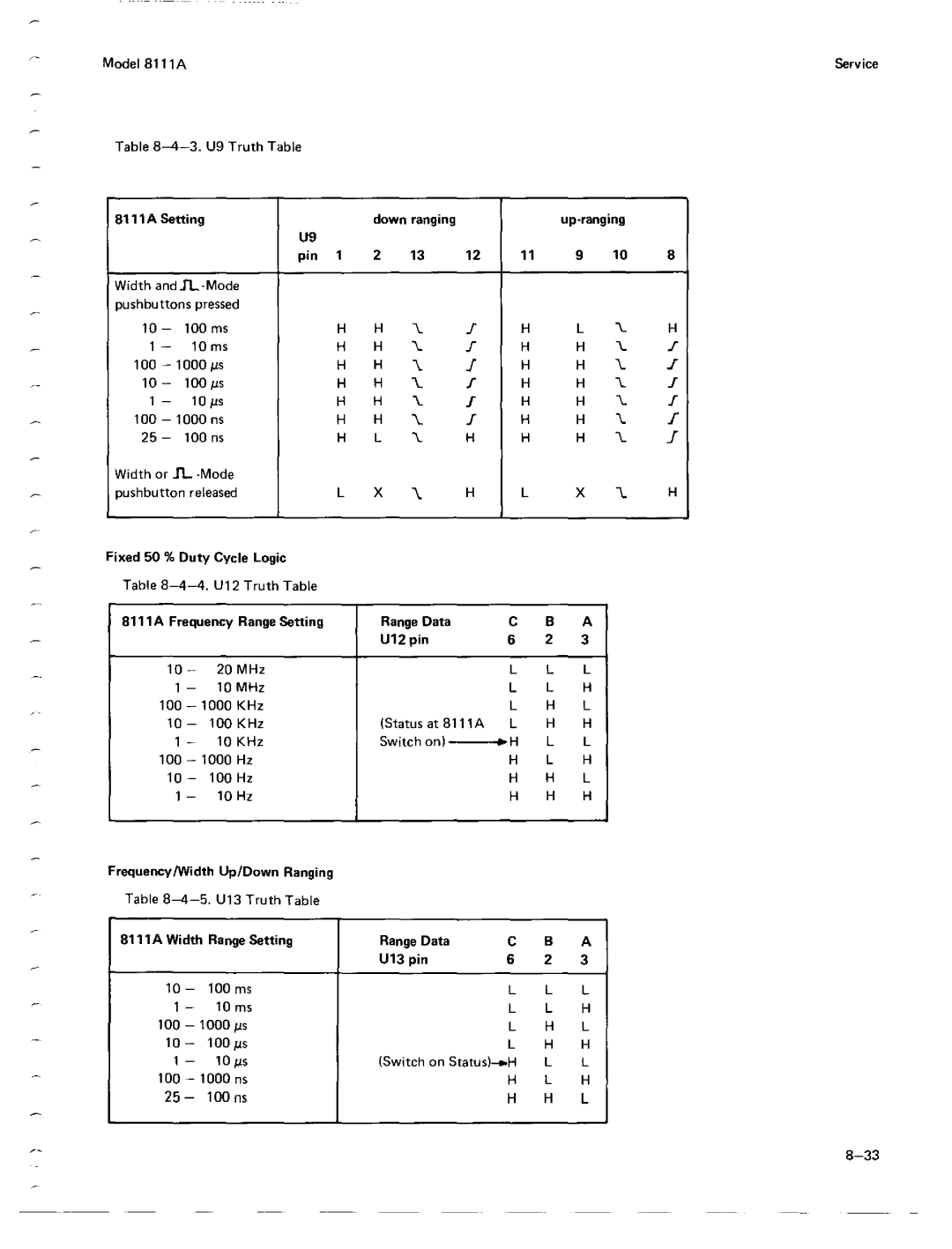 Agilent Technologies 08111-90002 service manual 