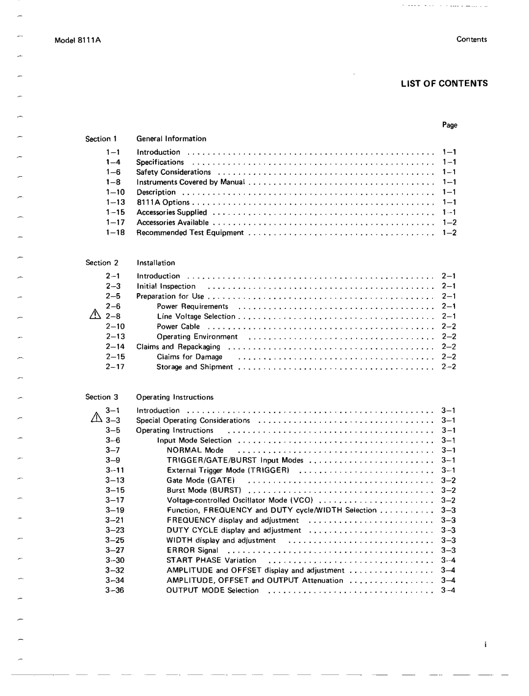 Agilent Technologies 08111-90002 service manual 