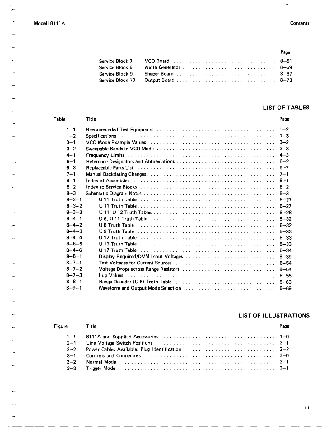 Agilent Technologies 08111-90002 service manual 