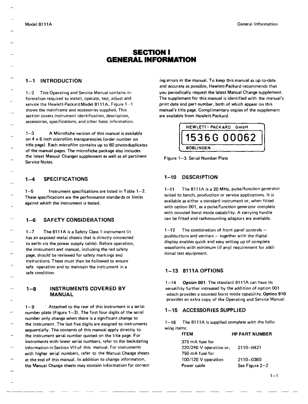 Agilent Technologies 08111-90002 service manual 