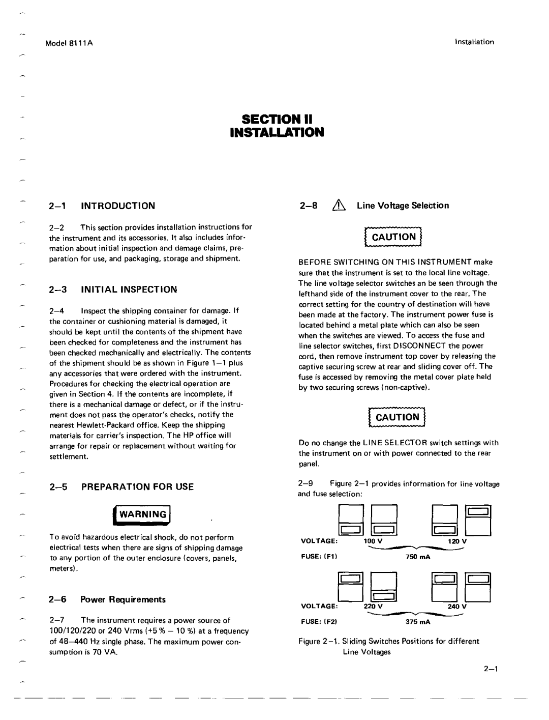 Agilent Technologies 08111-90002 service manual 