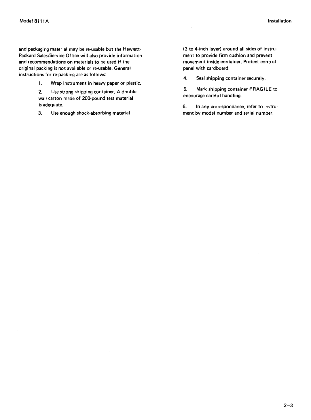 Agilent Technologies 08111-90002 service manual 