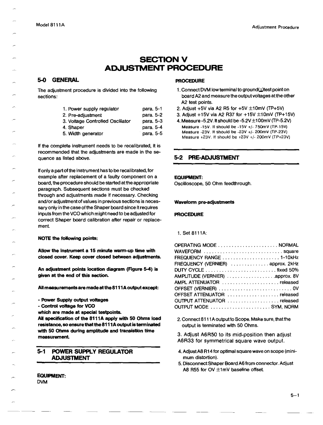 Agilent Technologies 08111-90002 service manual 