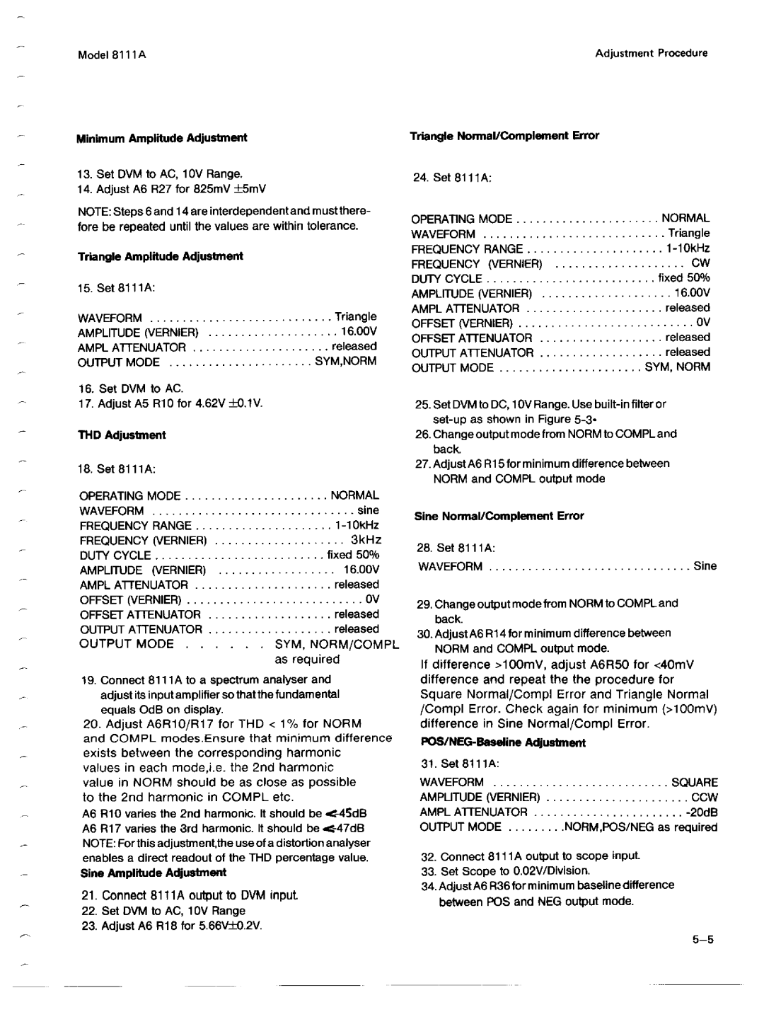 Agilent Technologies 08111-90002 service manual 