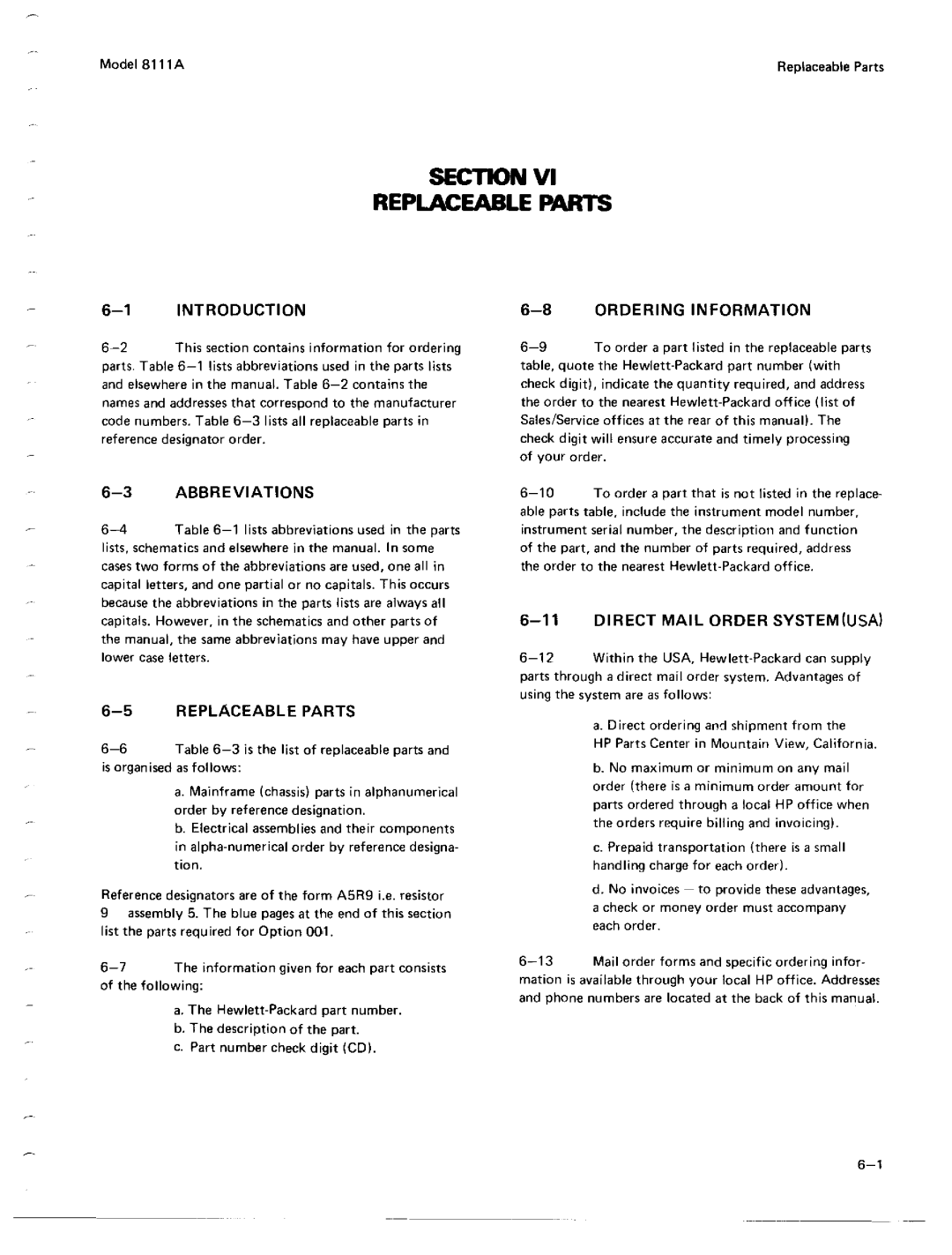 Agilent Technologies 08111-90002 service manual 