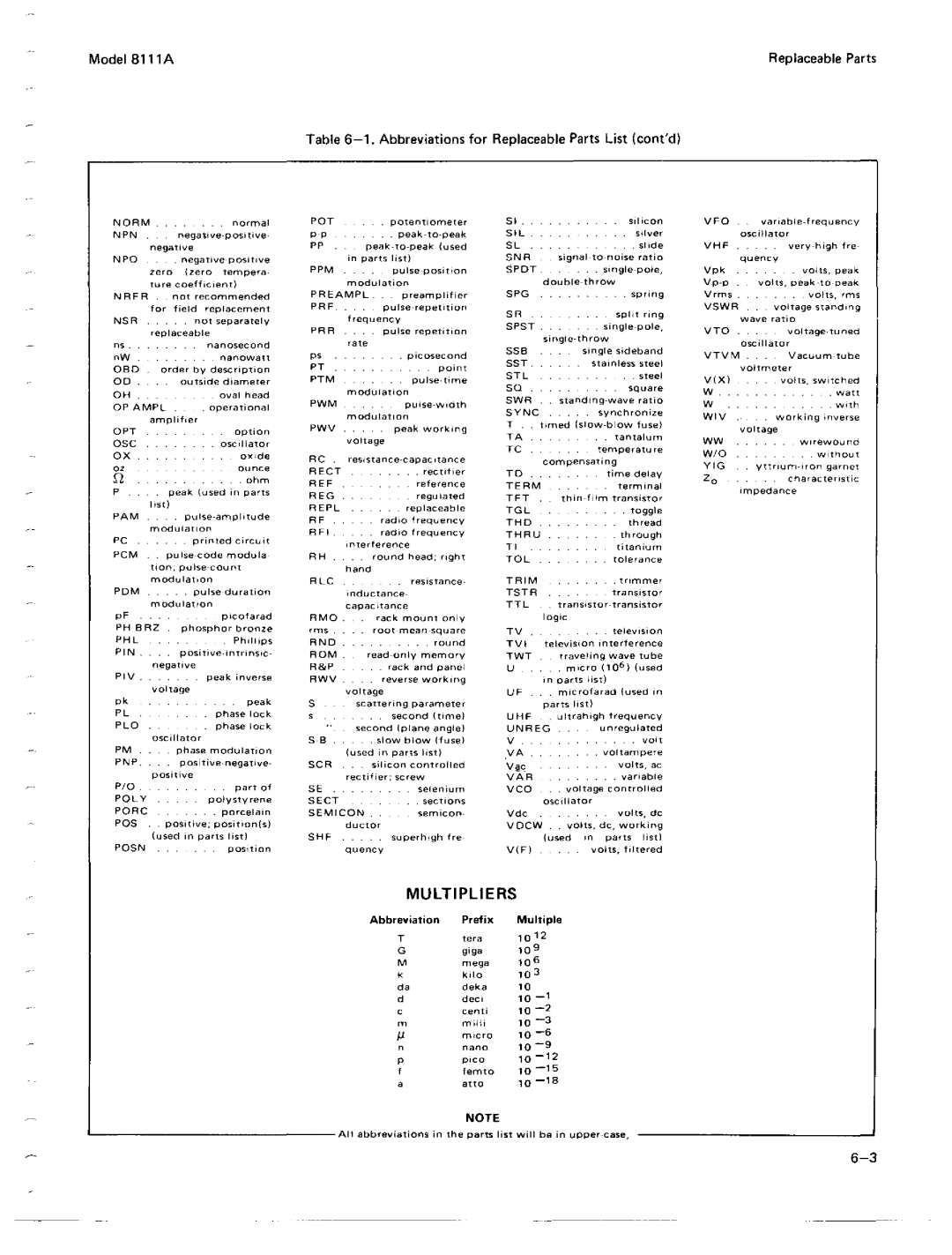 Agilent Technologies 08111-90002 service manual 