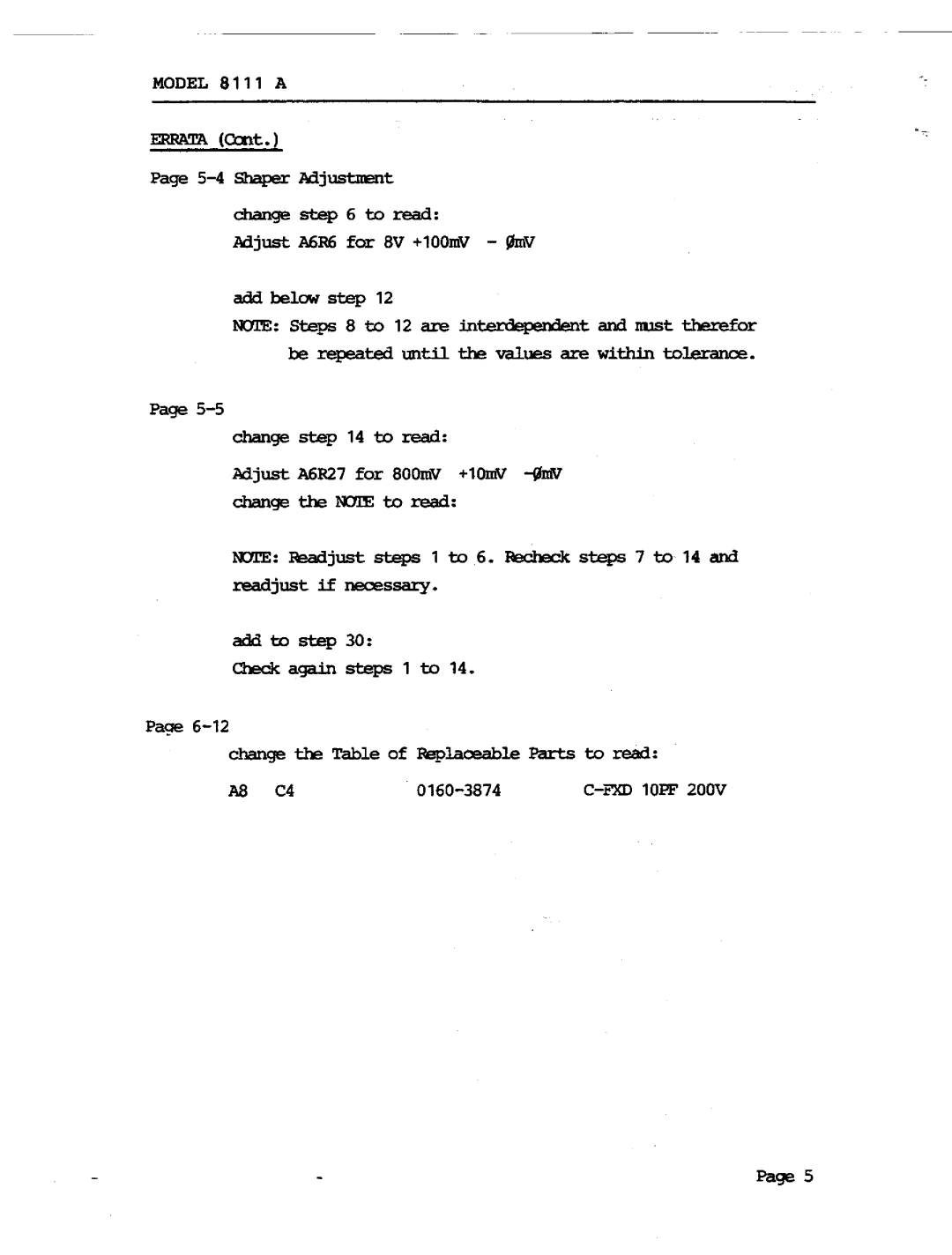 Agilent Technologies 08111-90002 service manual 