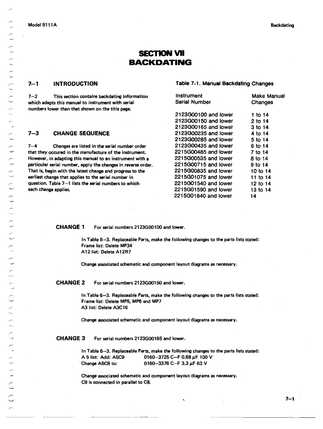 Agilent Technologies 08111-90002 service manual 