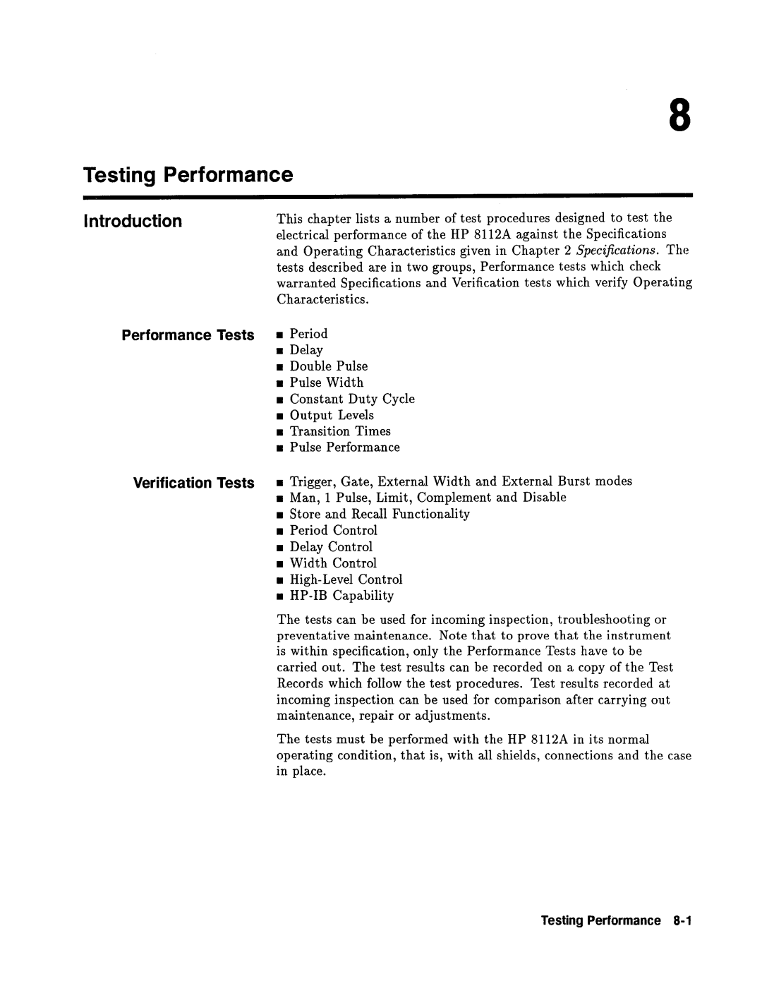 Agilent Technologies 08112-90004 service manual 