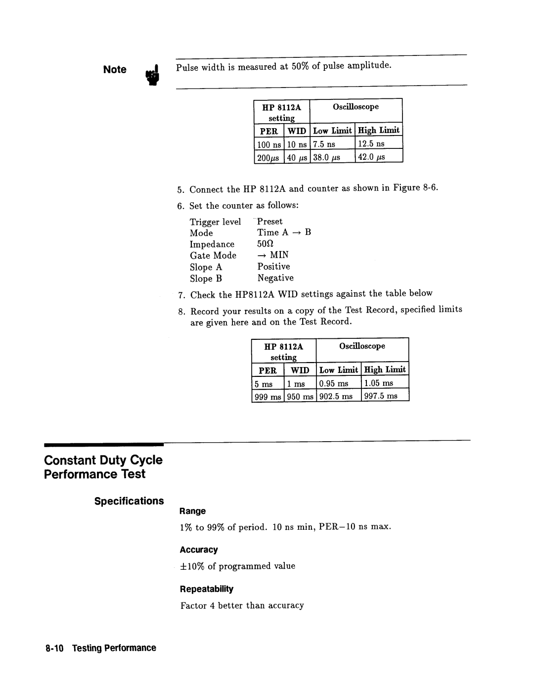 Agilent Technologies 08112-90004 service manual 