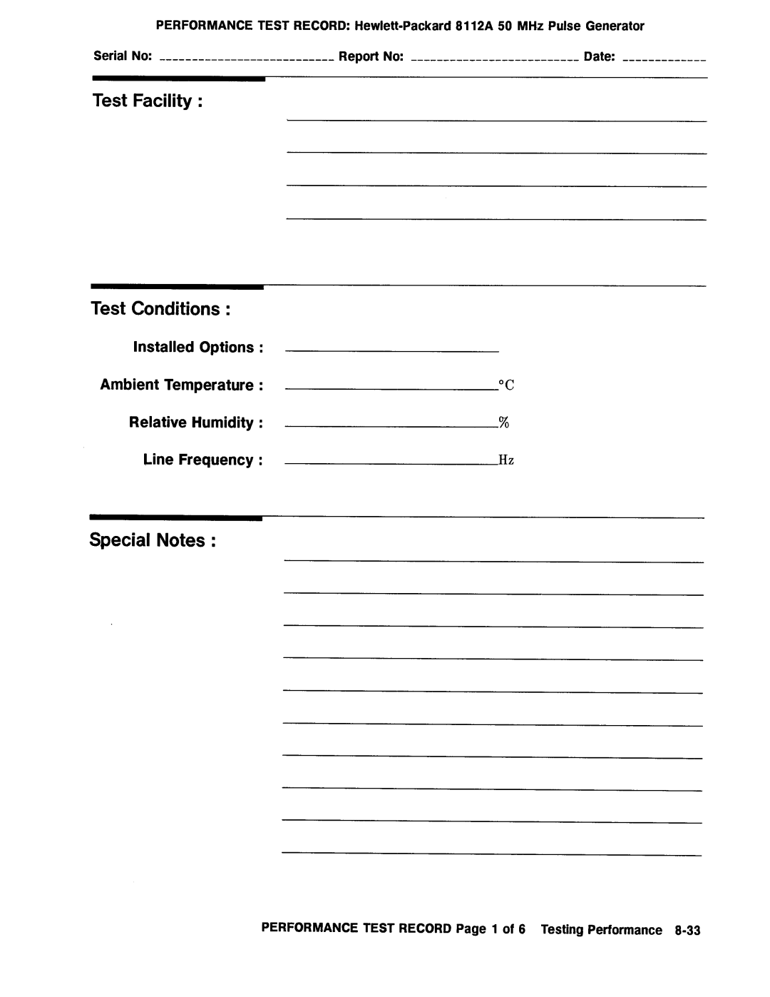 Agilent Technologies 08112-90004 service manual 