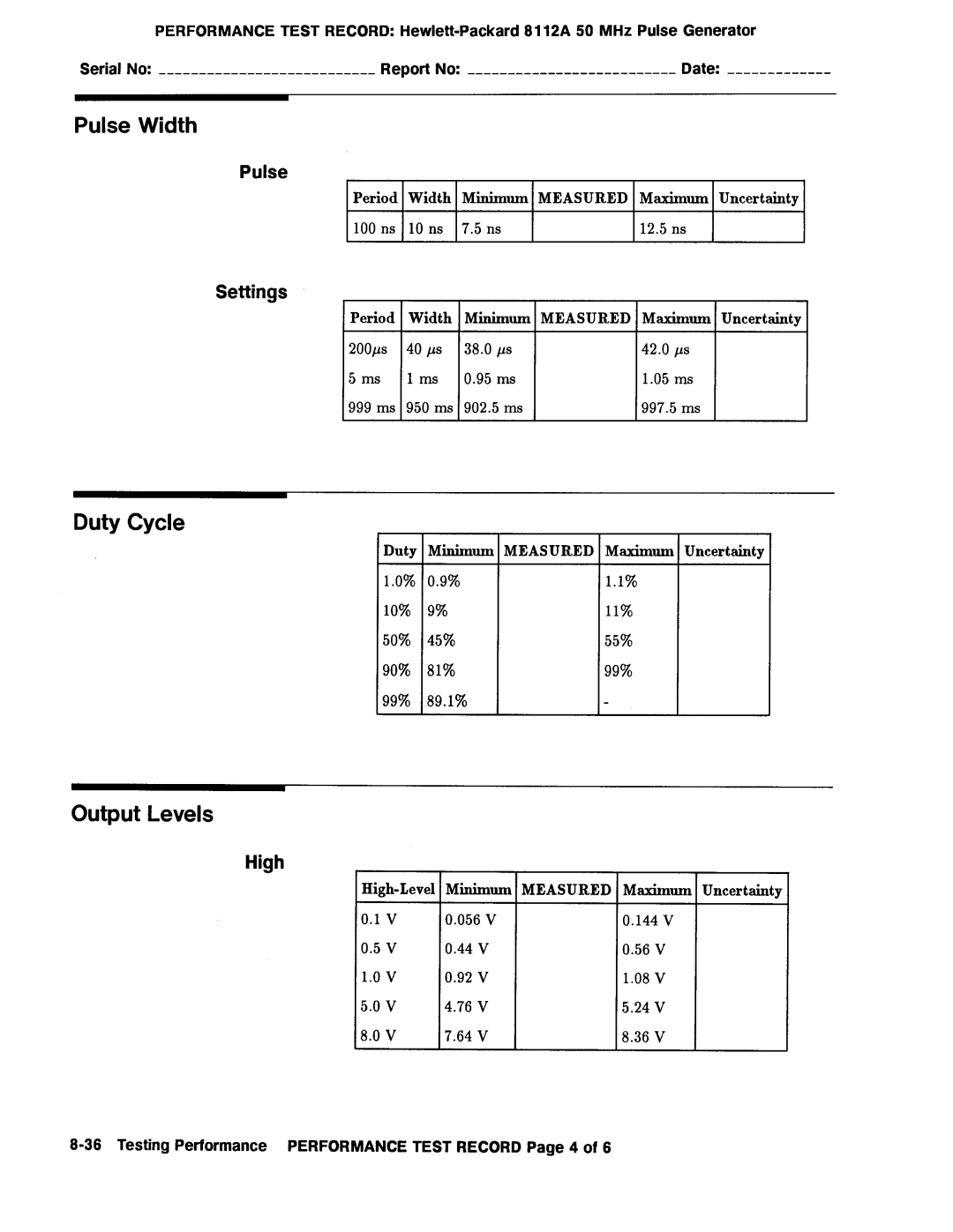 Agilent Technologies 08112-90004 service manual 