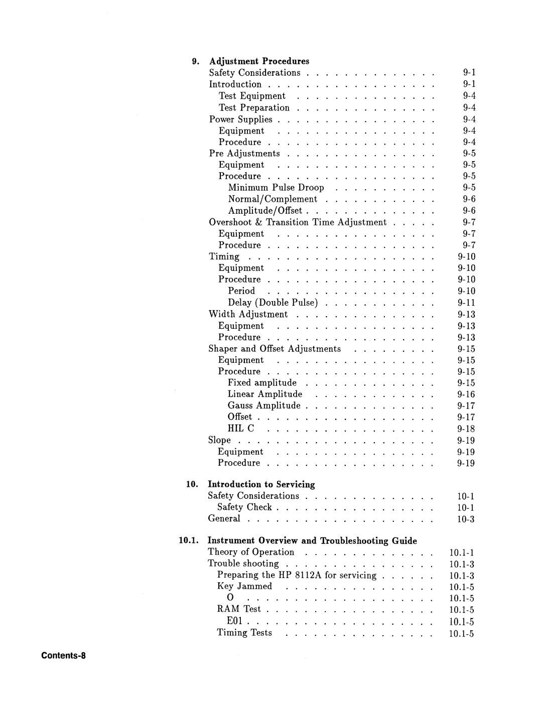 Agilent Technologies 08112-90004 service manual 