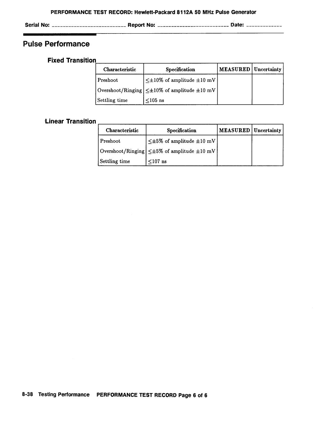 Agilent Technologies 08112-90004 service manual 