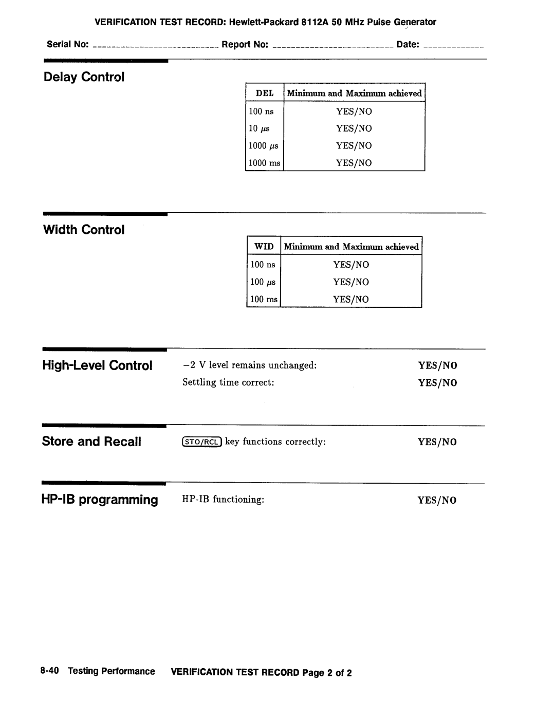 Agilent Technologies 08112-90004 service manual 