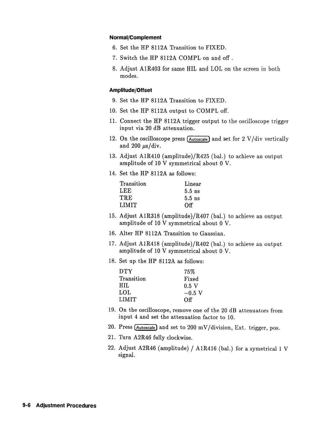 Agilent Technologies 08112-90004 service manual 