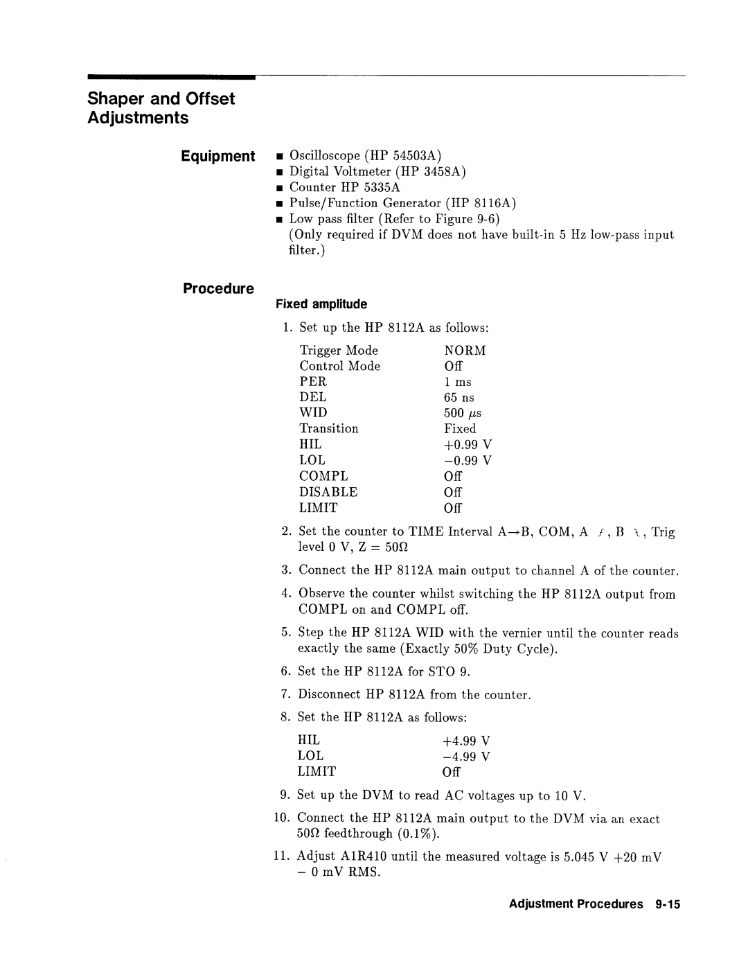 Agilent Technologies 08112-90004 service manual 