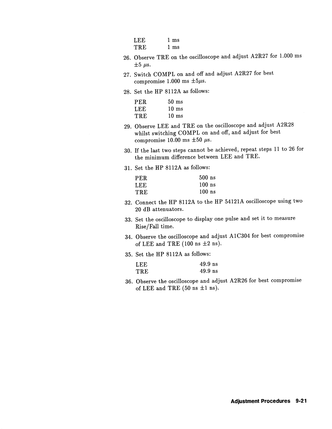 Agilent Technologies 08112-90004 service manual 