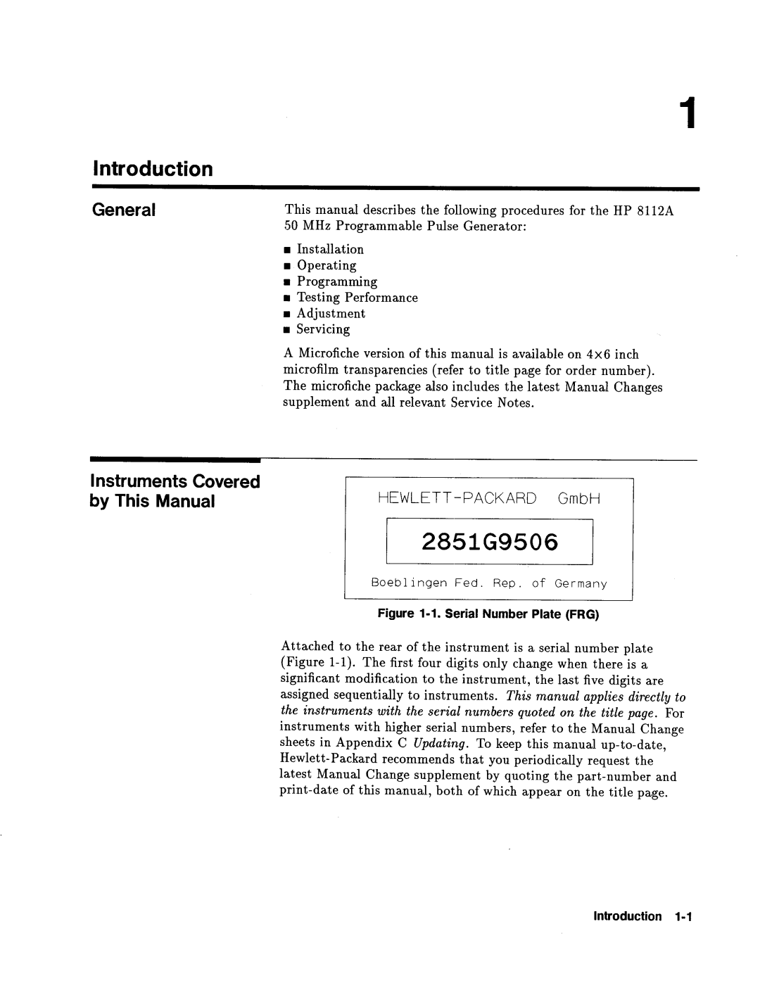 Agilent Technologies 08112-90004 service manual 