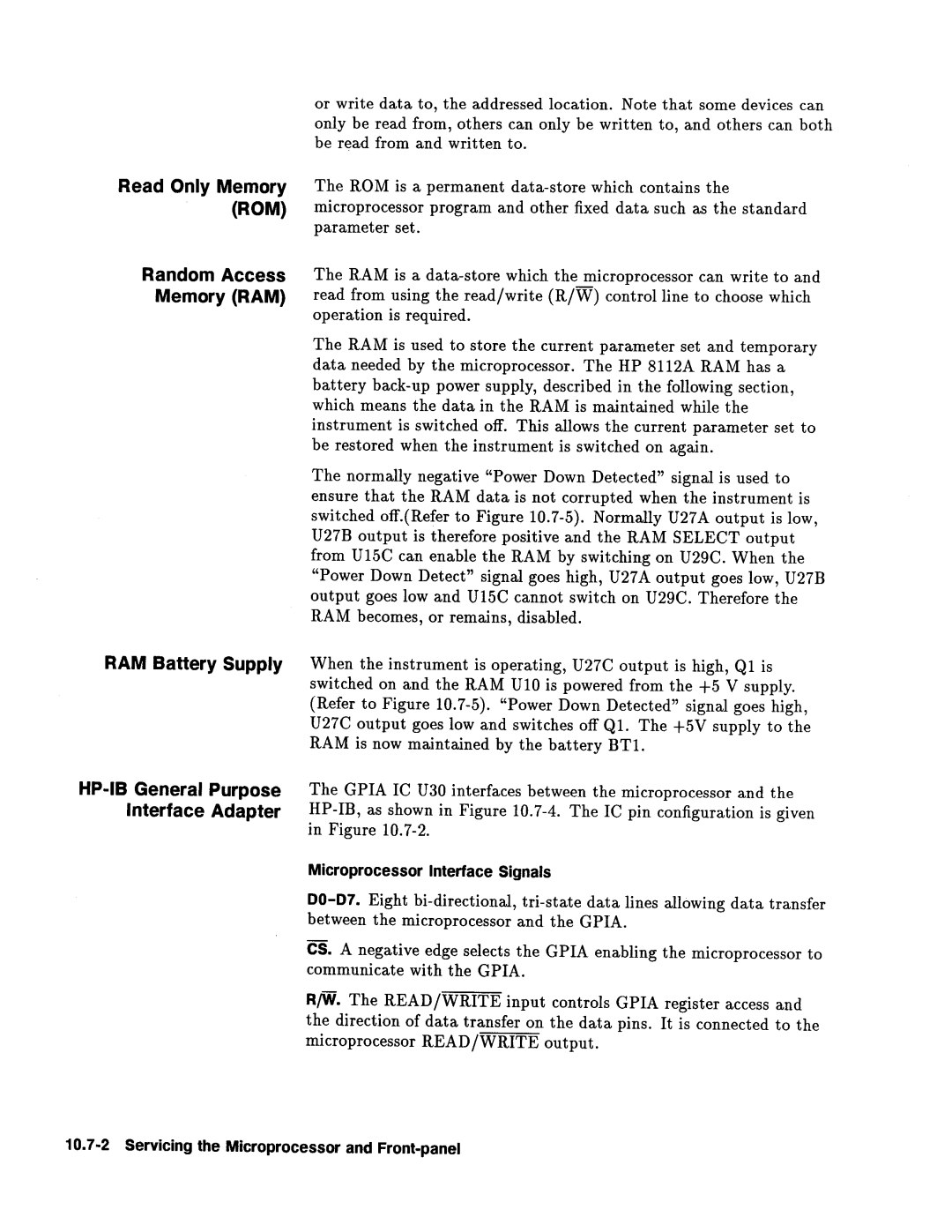 Agilent Technologies 08112-90004 service manual 