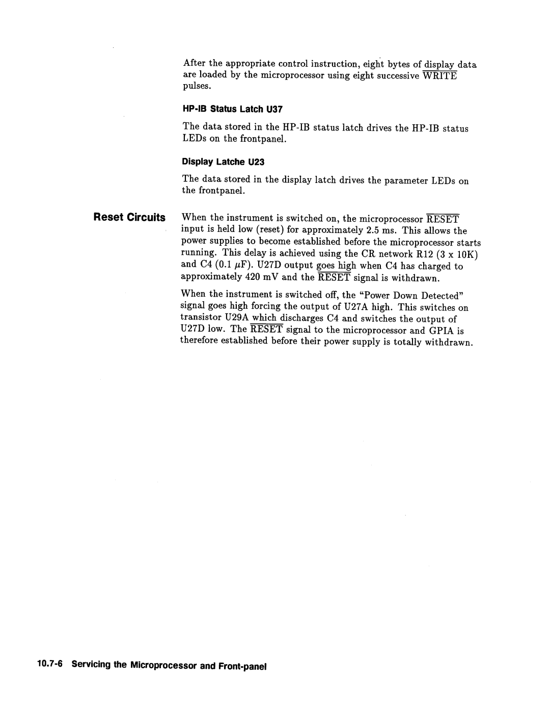 Agilent Technologies 08112-90004 service manual 