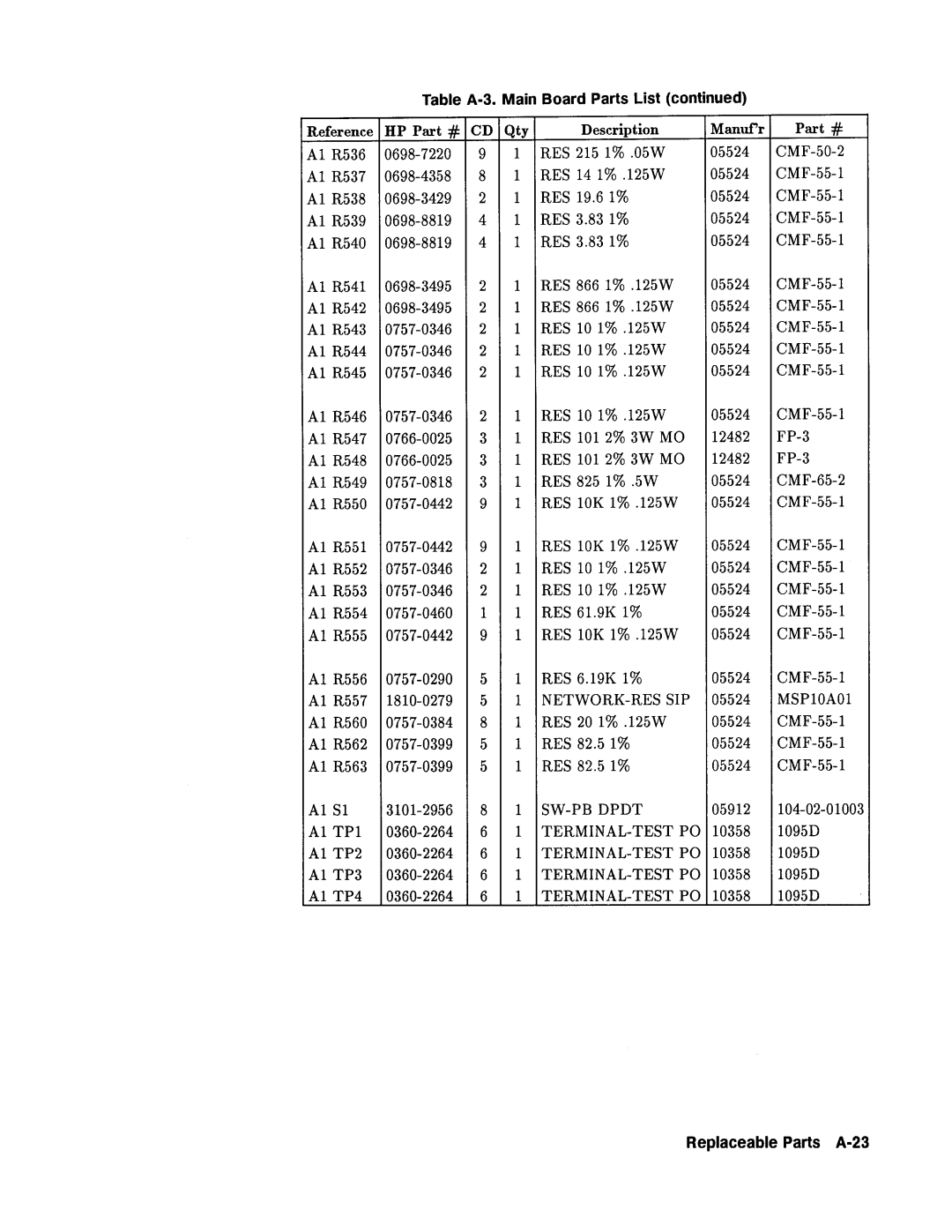 Agilent Technologies 08112-90004 service manual 