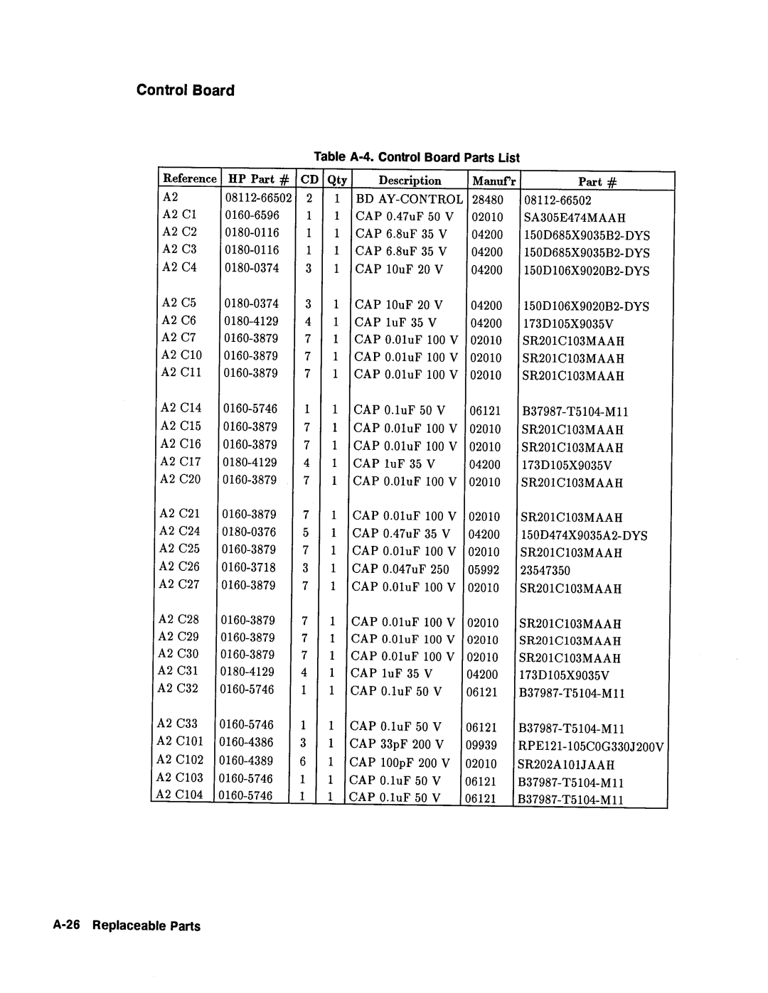 Agilent Technologies 08112-90004 service manual 