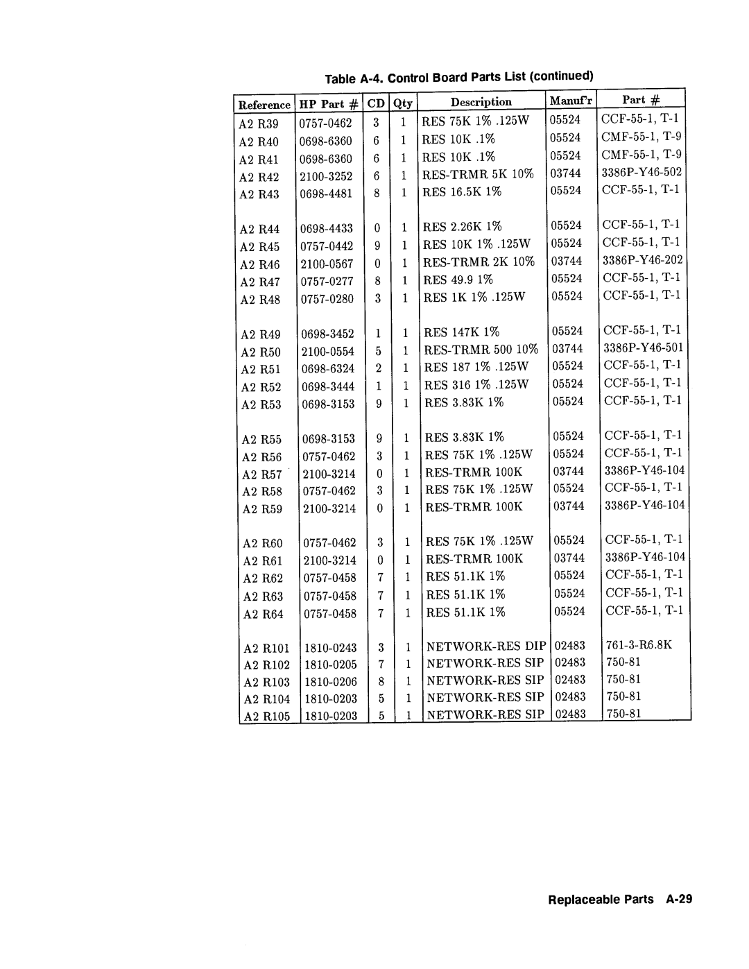 Agilent Technologies 08112-90004 service manual 