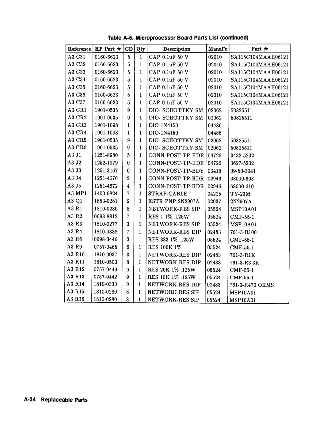 Agilent Technologies 08112-90004 service manual 