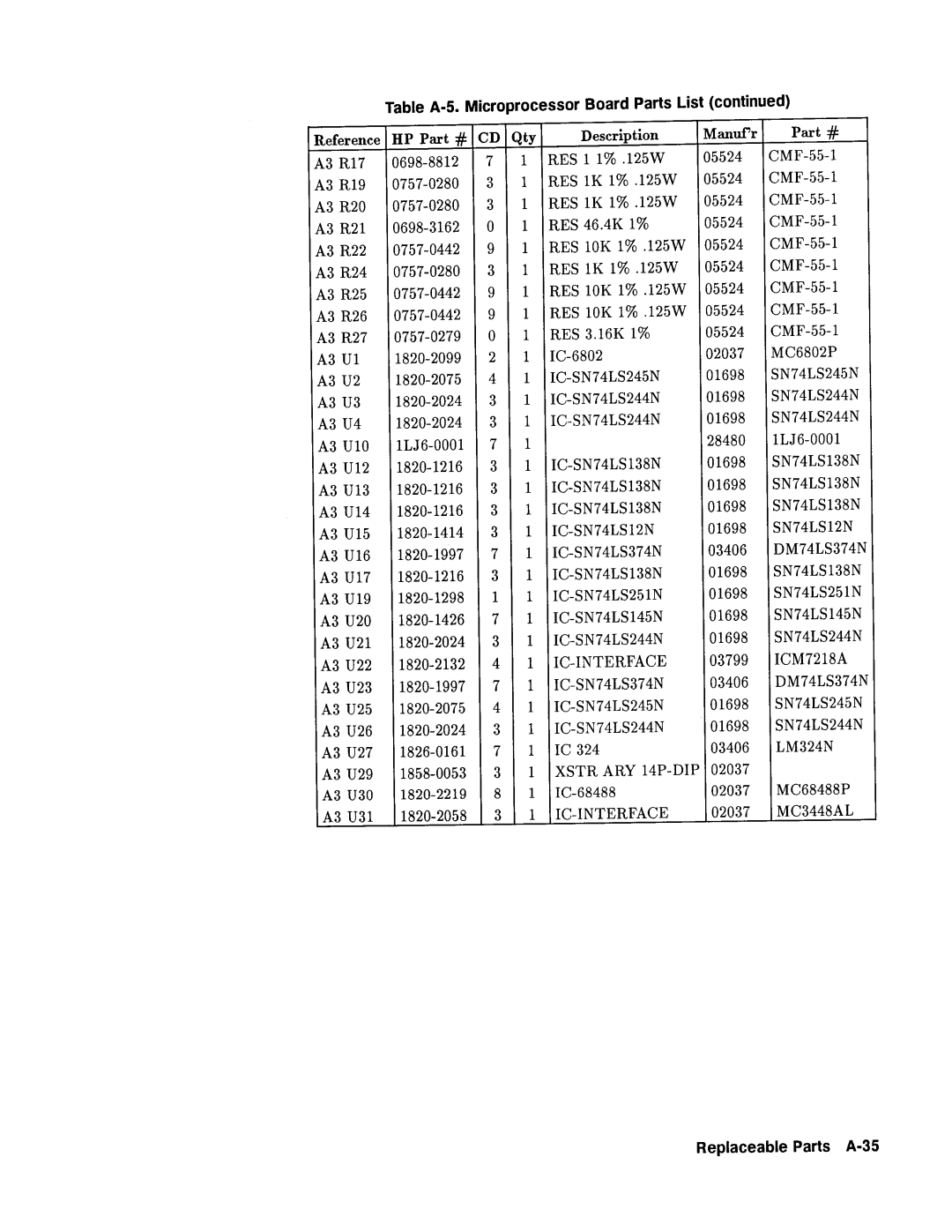 Agilent Technologies 08112-90004 service manual 