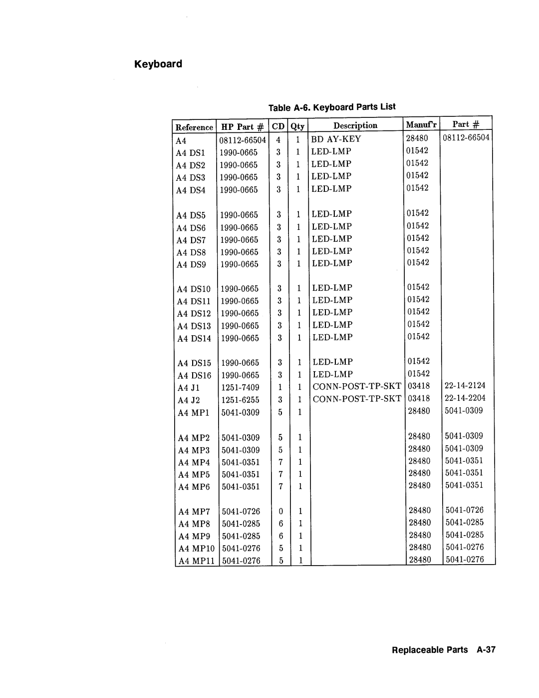 Agilent Technologies 08112-90004 service manual 