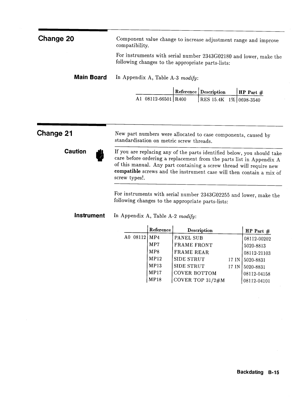 Agilent Technologies 08112-90004 service manual 