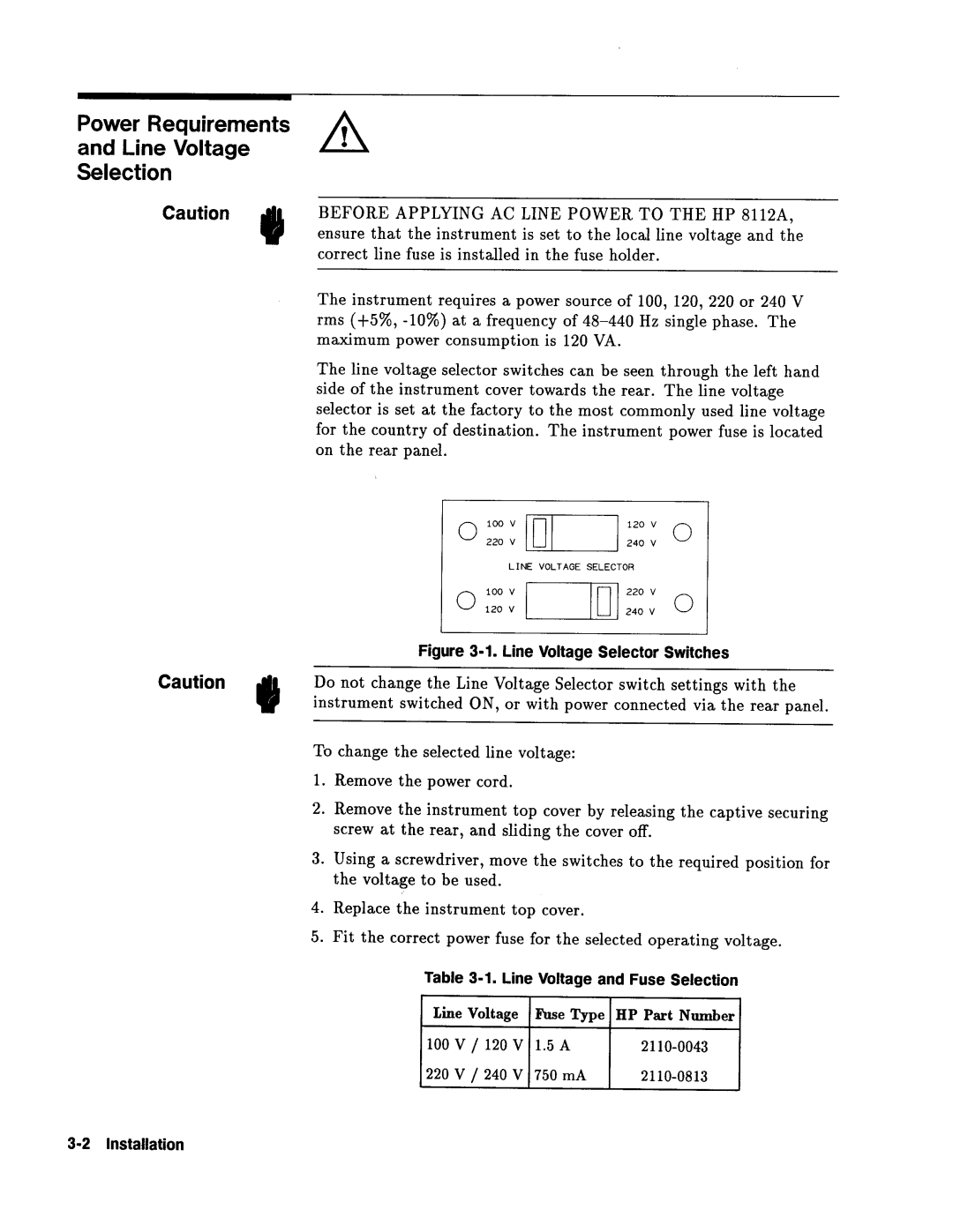 Agilent Technologies 08112-90004 service manual 