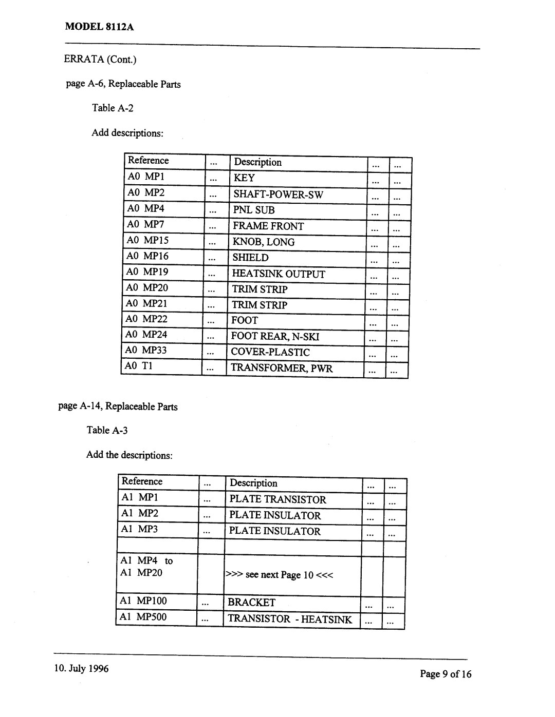 Agilent Technologies 08112-90004 service manual 