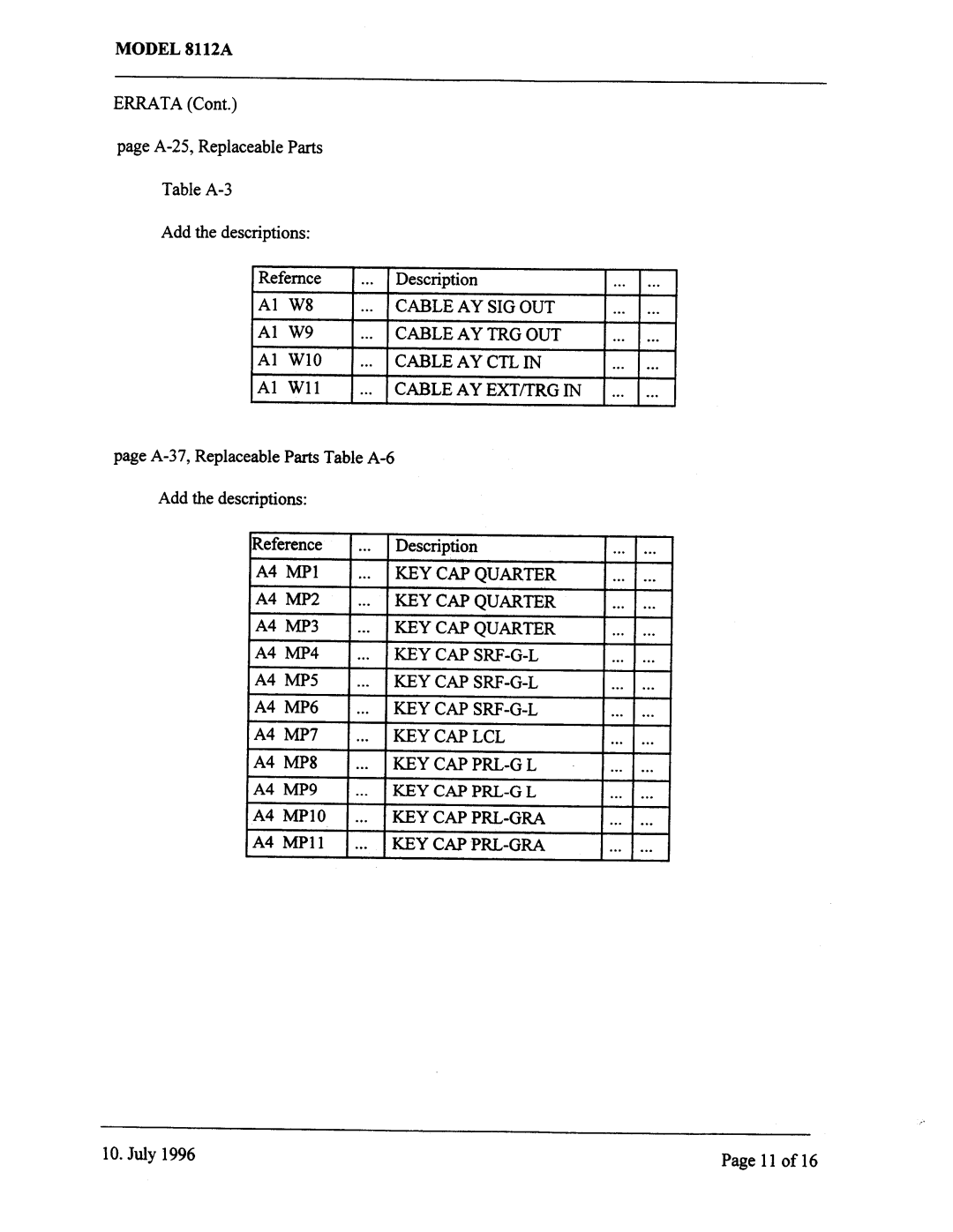 Agilent Technologies 08112-90004 service manual 