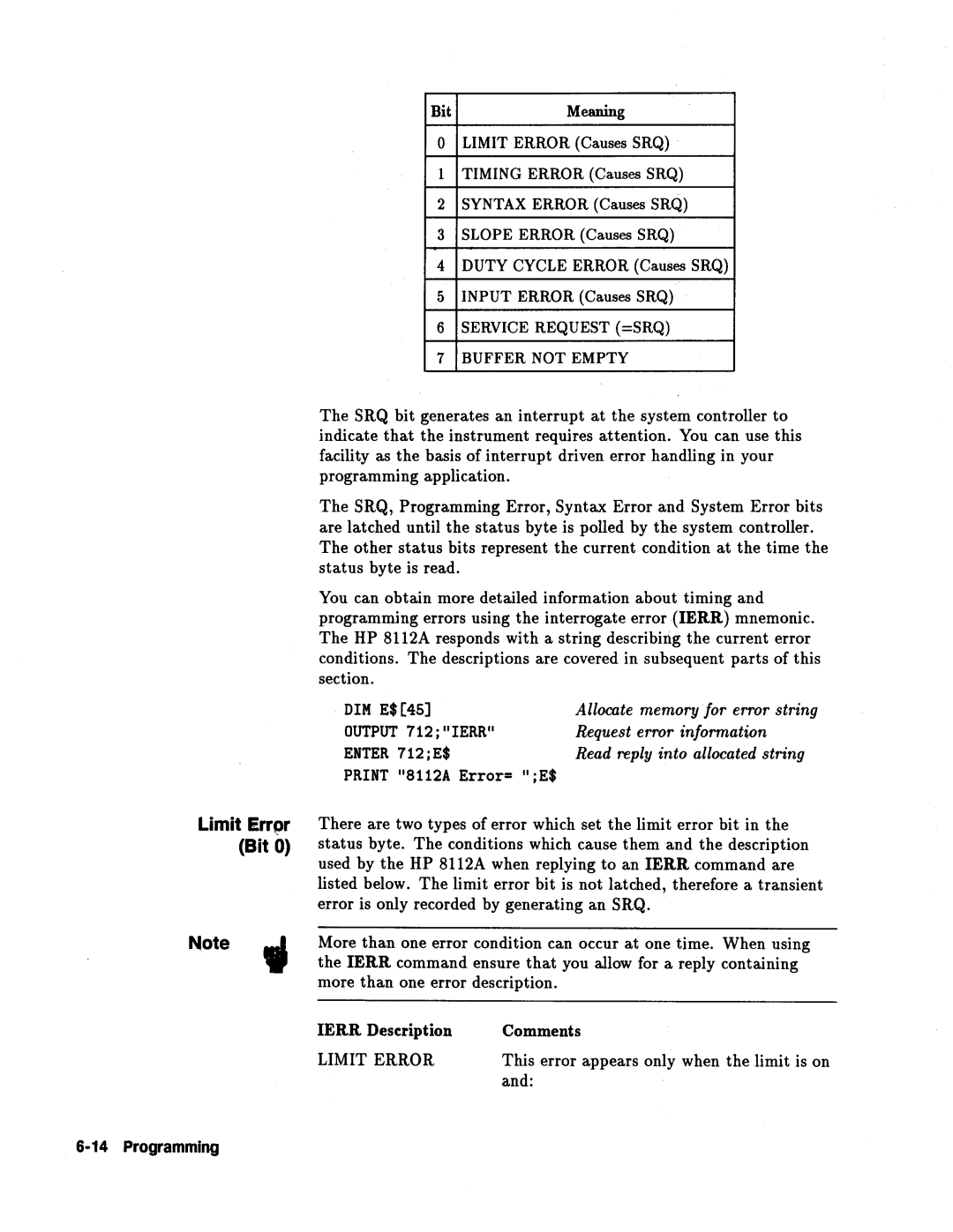 Agilent Technologies 08112-90004 service manual 