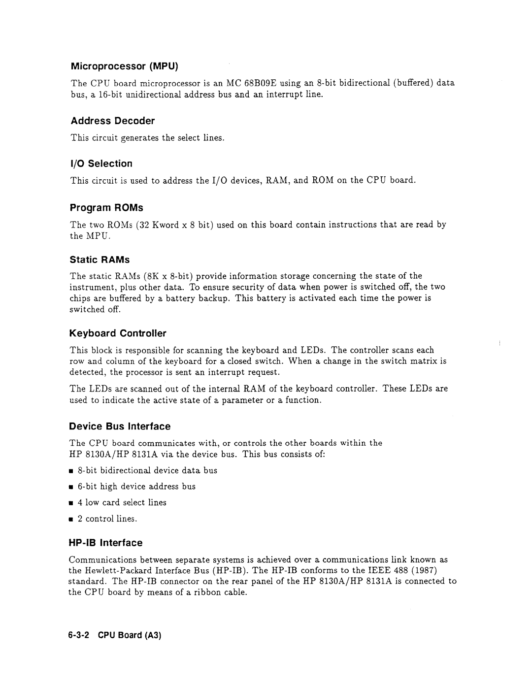 Agilent Technologies 08131-90001 service manual 