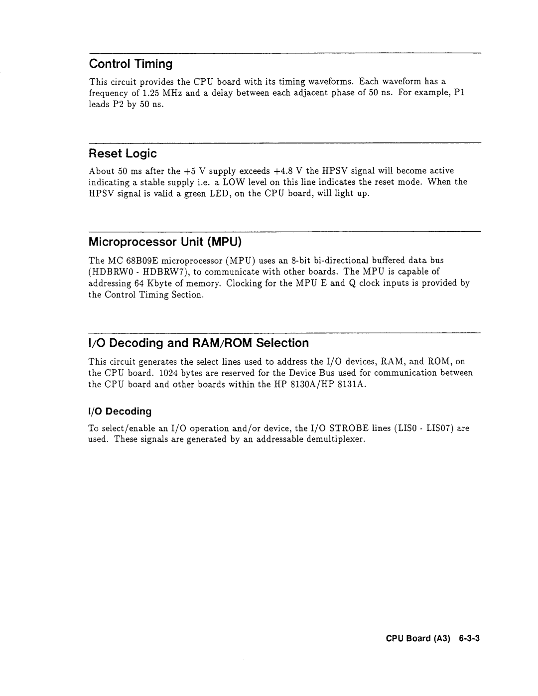 Agilent Technologies 08131-90001 service manual 