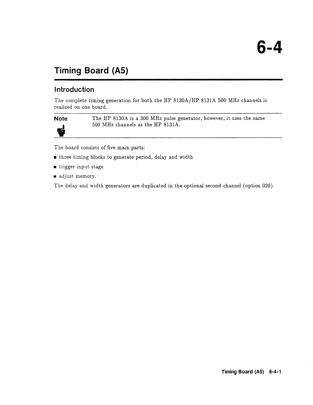 Agilent Technologies 08131-90001 service manual 