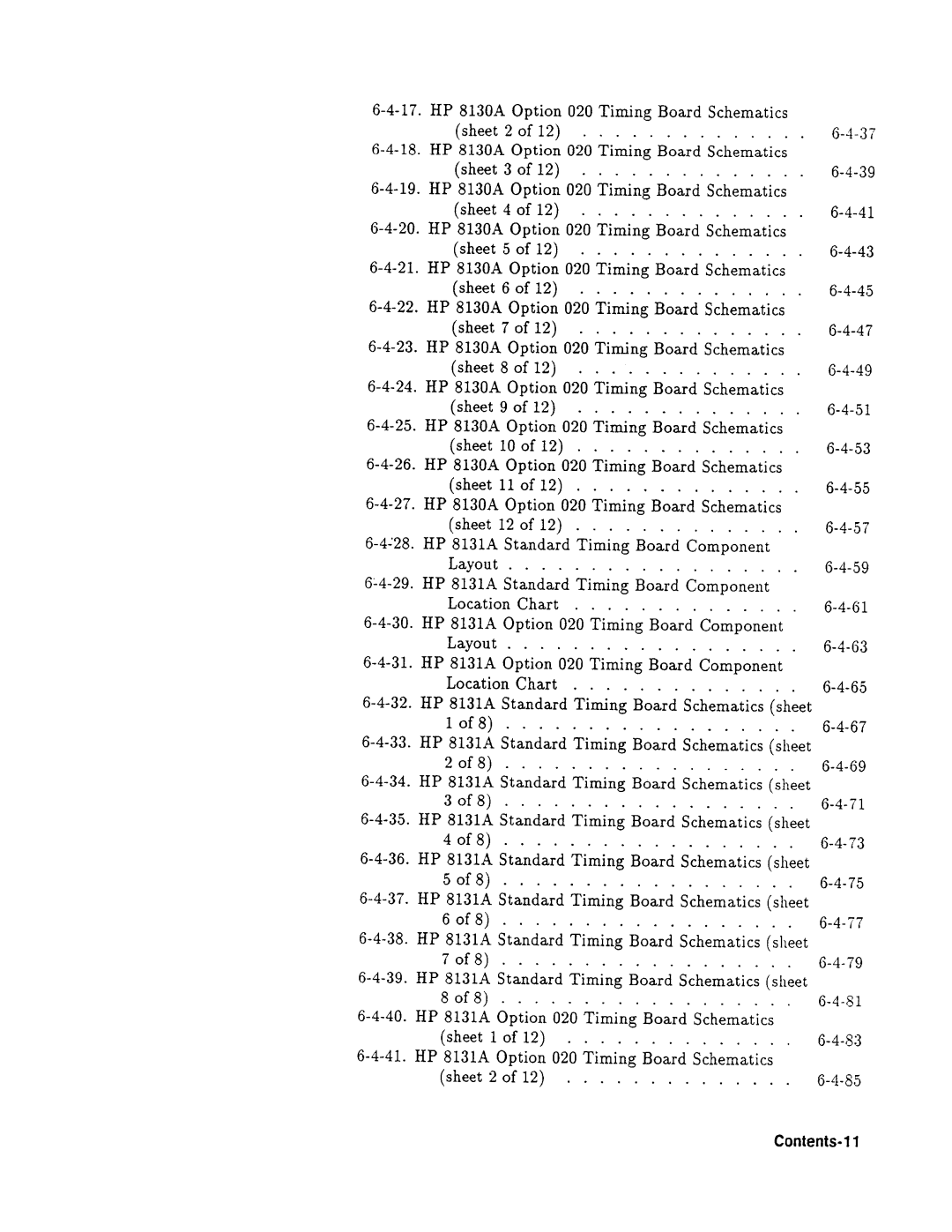 Agilent Technologies 08131-90001 service manual 