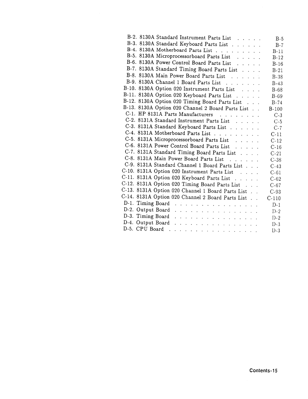 Agilent Technologies 08131-90001 service manual 