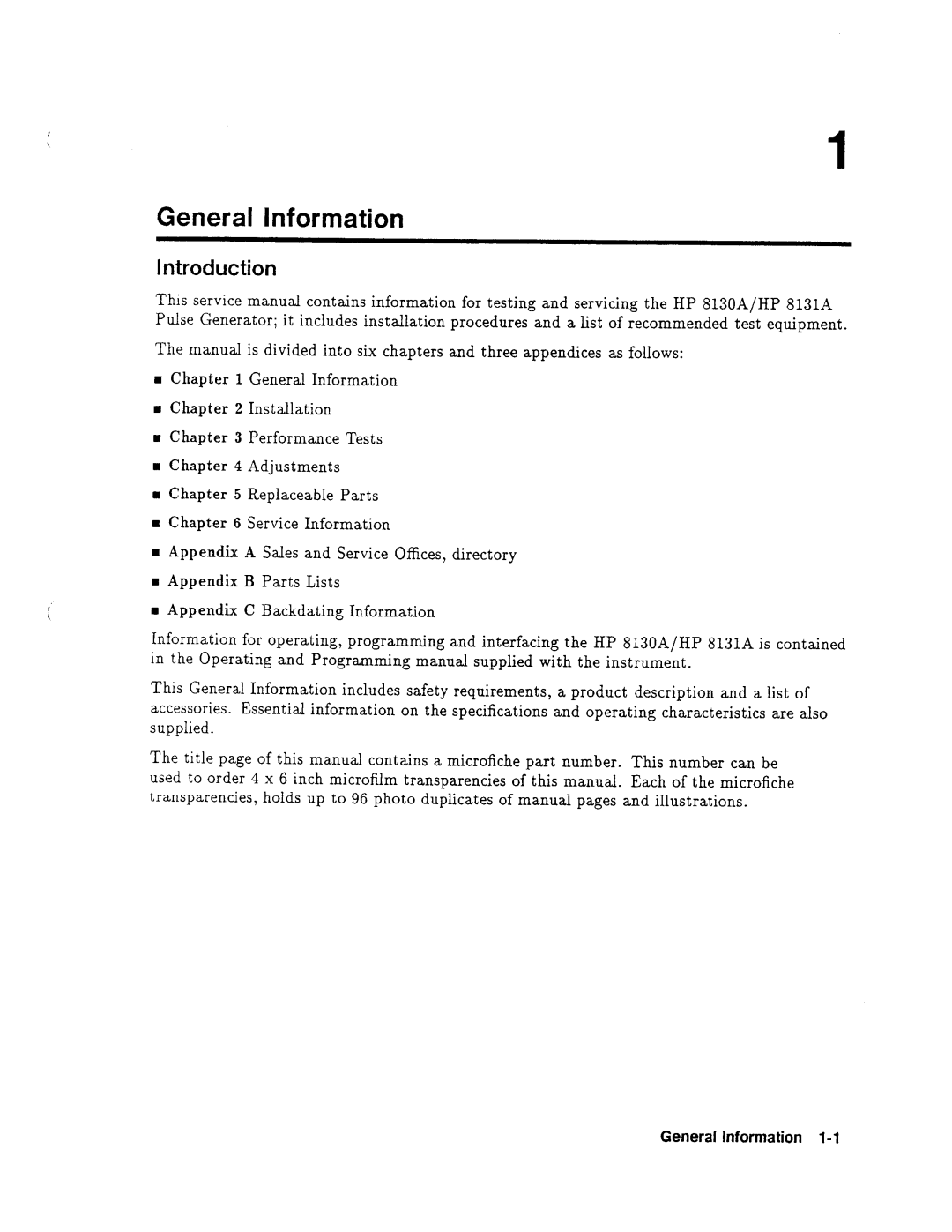 Agilent Technologies 08131-90001 service manual 