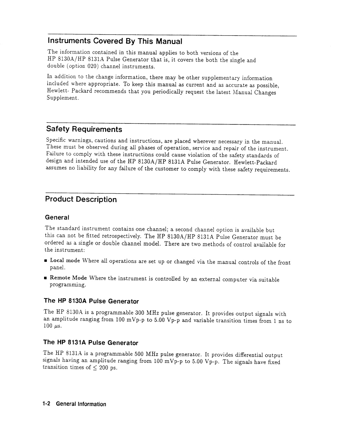 Agilent Technologies 08131-90001 service manual 