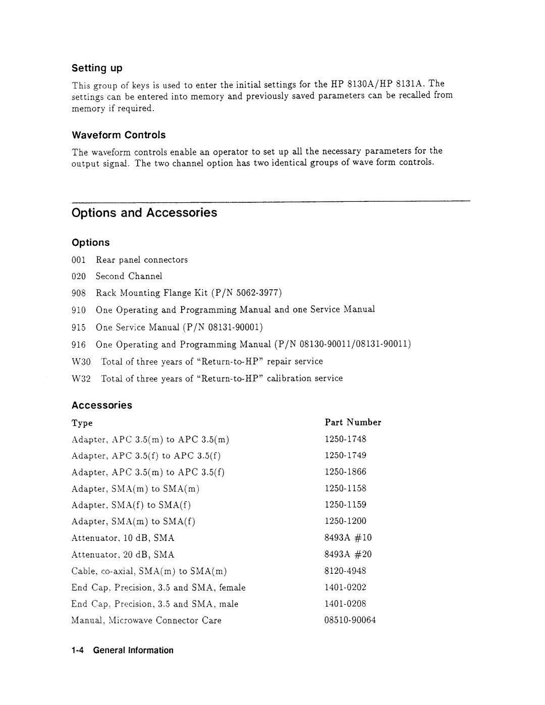 Agilent Technologies 08131-90001 service manual 