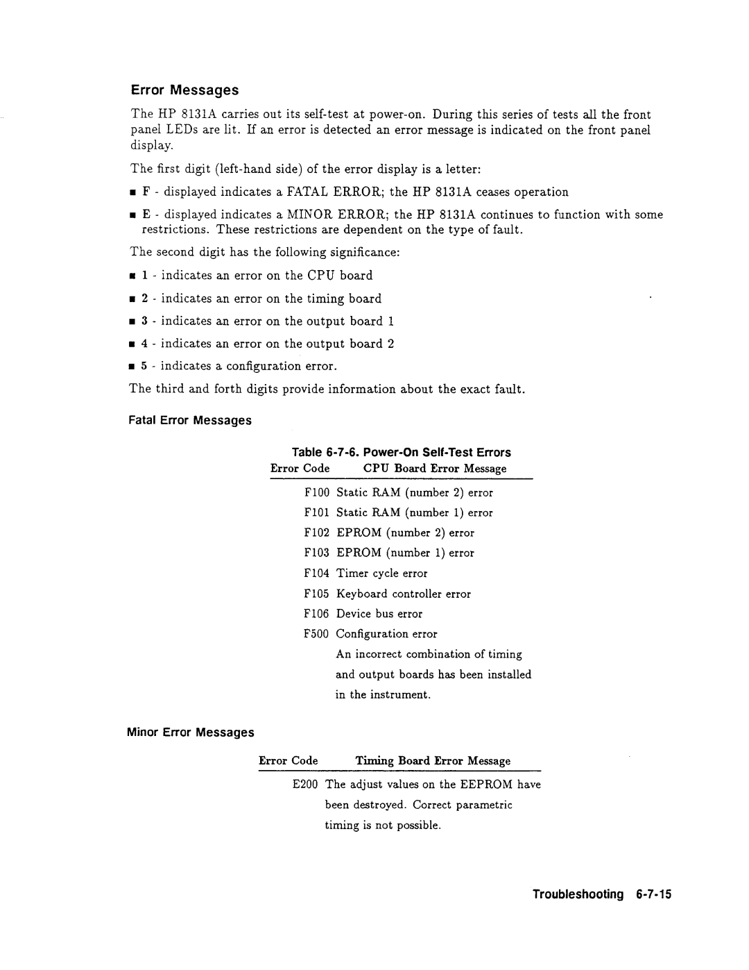 Agilent Technologies 08131-90001 service manual 