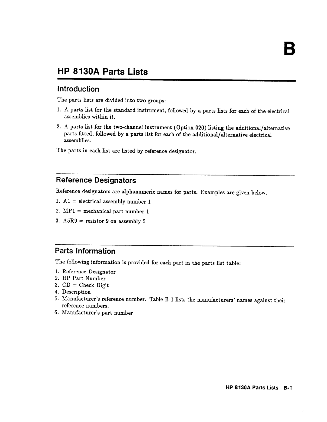 Agilent Technologies 08131-90001 service manual 