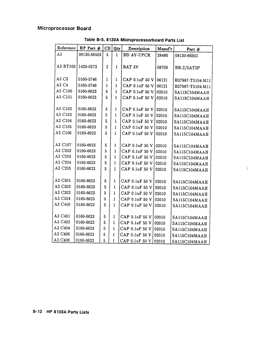 Agilent Technologies 08131-90001 service manual 