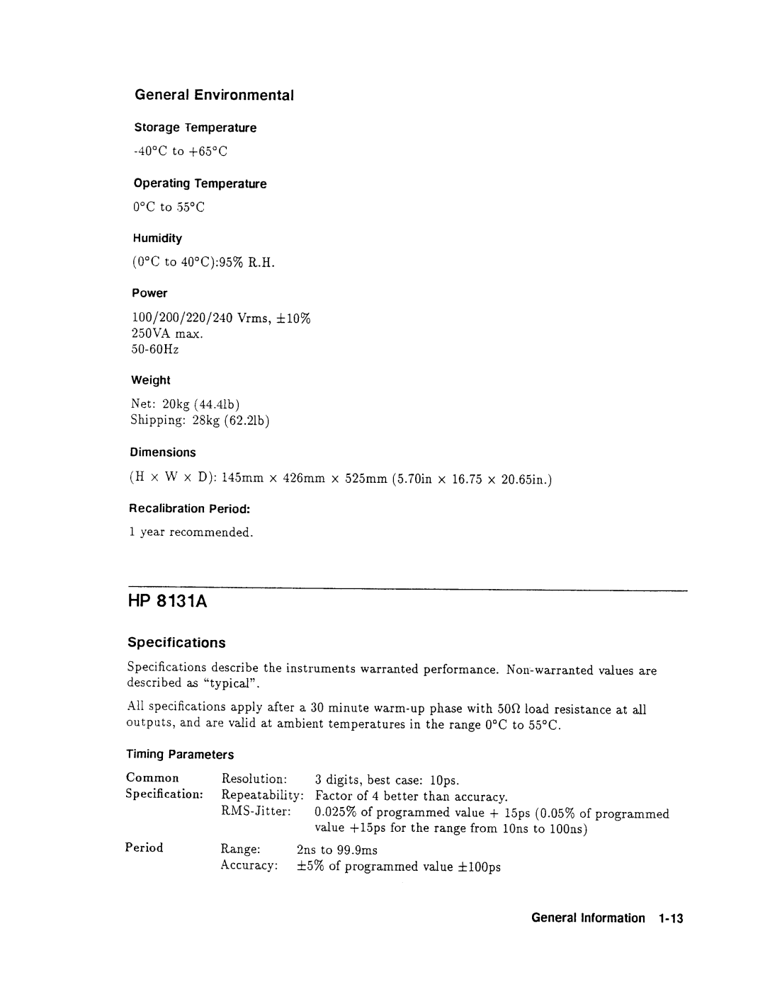 Agilent Technologies 08131-90001 service manual 