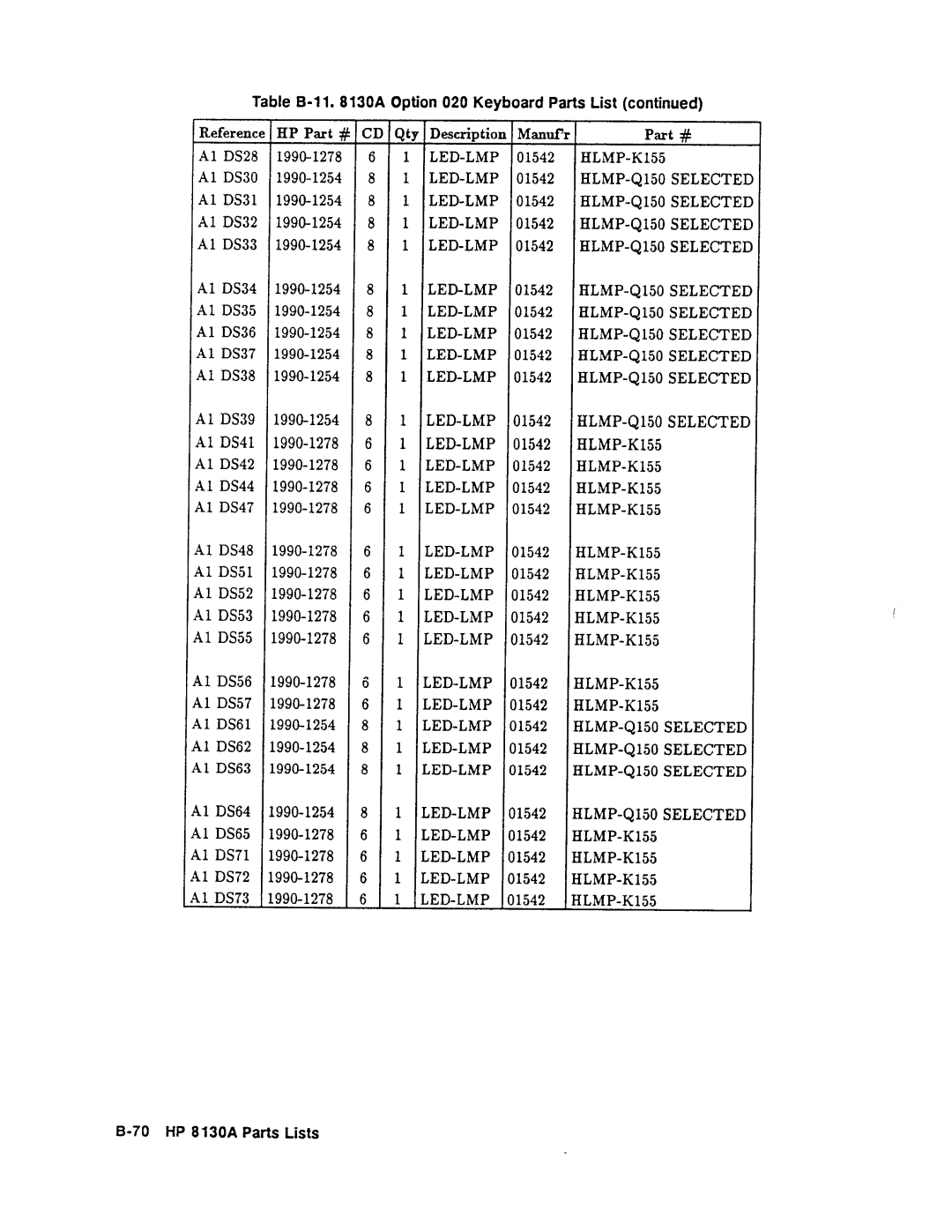 Agilent Technologies 08131-90001 service manual 